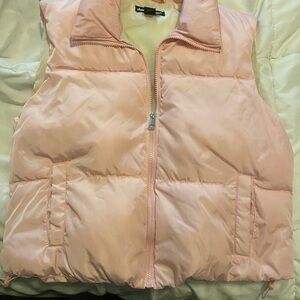 Charlotte Russe Light Pink Puffer Vest